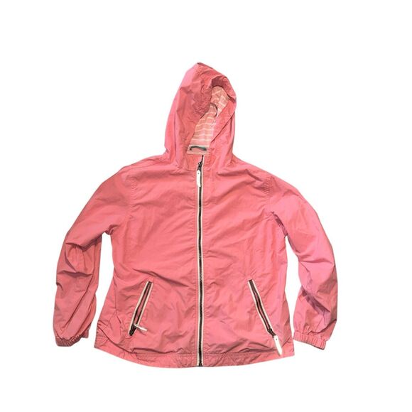 HANNA ANDERSSON Meadow Mauve Wind at Your Back Anorak Hooded Zip Jacket  size 14 - Picture 1 of 8